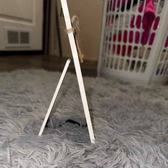 Rustic White Wall Decor with Jute Accent - Picture 2 of 3